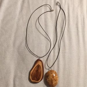 Boho wood necklace jewelry
